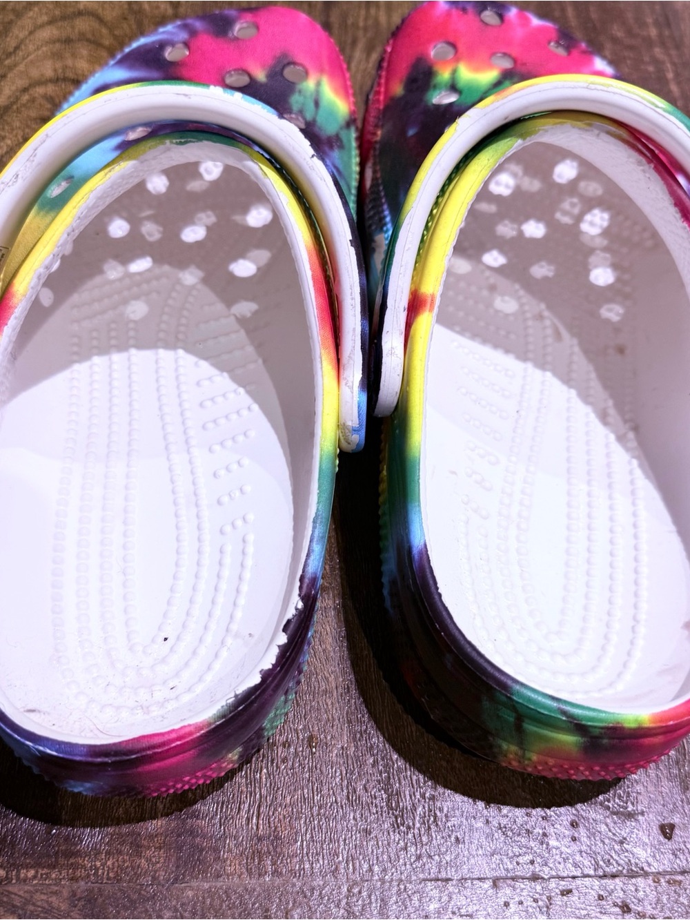 Unisex Tie-Dye Clog Shoes - Multicolor - Picture 2 of 3